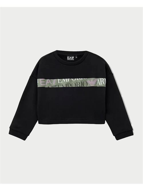 EA7 girls' crewneck sweatshirt with logo EMPORIO ARMANI EA7 | 6DFM06-FJZQZ1200